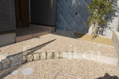 アプローチ 床 洗い出し