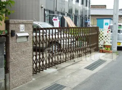 リブブロック門柱セット(表札なし)