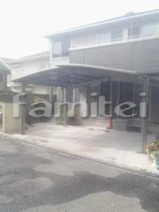 カーポート トステム カーブポートシグマ M合掌2台 特殊加工