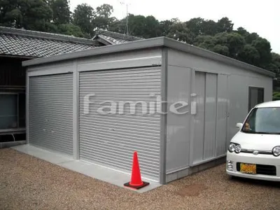 ガレージ物置2台車庫