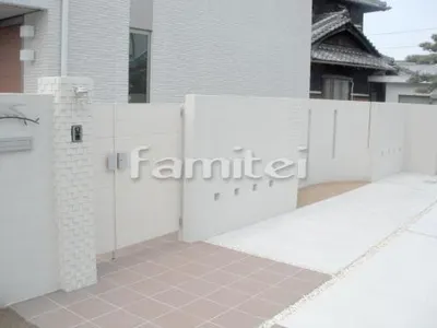 白レンガ角柱 塗り壁 四国化成 美ブロ