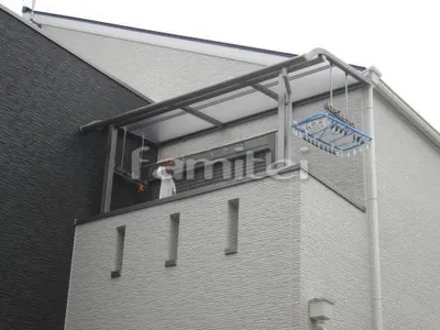 ベランダ物干し　レギュラーテラス屋根2階