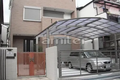 アプローチ乱形石貼