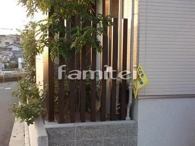 目隠しフェンス塀 木製調アルミ角柱塀 LIXIL TOEX デザイナーズパーツ