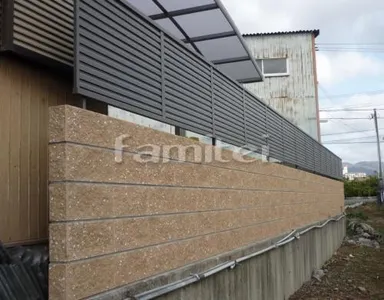 目隠しフェンス塀 LIXIL TOEX プリレオR9型(プレスタ8型) ユニソン シャモティーブロック