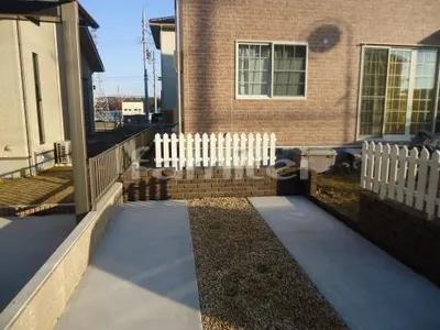 車庫タイヤ下 コンクリート仕上