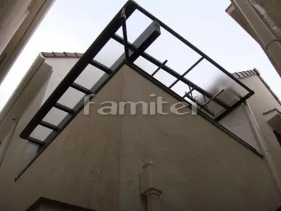 ベランダ屋根 YKKヴェクター(ベクター)テラス屋根2階 物干し