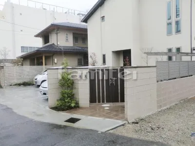 化粧ブロック門柱