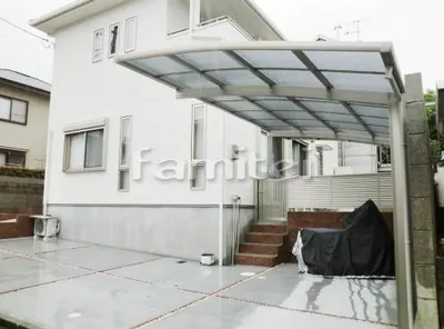 車庫土間コンクリート 砂利目地