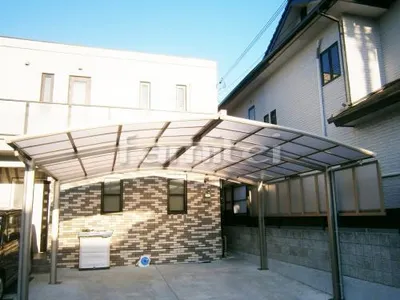 カーポート プライスポート2台 ワイド 目隠しパネル