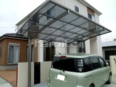 カーポート プライスポート1台 ロング柱 車屋根