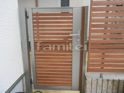 勝手口門扉 ライフモダンB3型 片開き門扉 TOEX