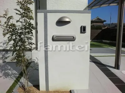 和風門柱 植栽 シマトネリコ