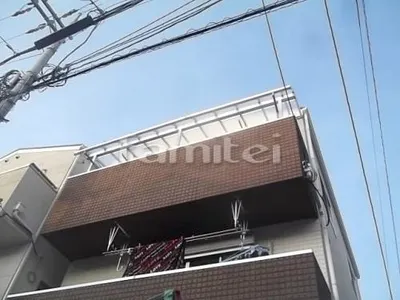 ベランダ屋根 メニーウェルR型3階 三協立山