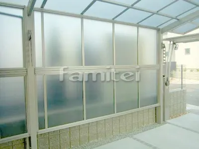 目隠し前面パネル設置