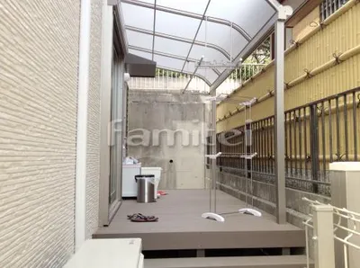 ウッドデッキ 樹の木3 LIXIL テラス屋根 レギュラーテラス1階