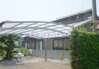 カーポート LIXILリクシル カーブポートシグマ3 TOSTEMトステム 横2台用(ワイド ツイン) R型アール屋根