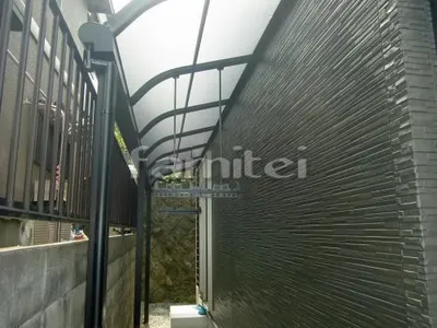 雨除け屋根 レギュラーテラス屋根 1階用 R型アール屋根 物干し