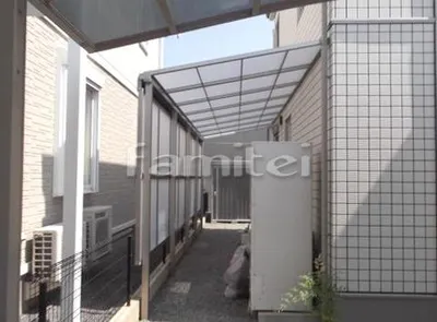 テラス屋根 サンクテラス(スピーネ) F型フラット屋根 LIXILリクシル 前面パネル