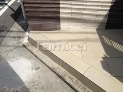 アプローチタイル 補修工事