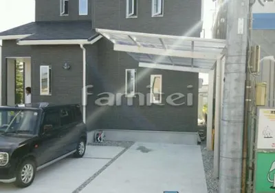 カーポート YKKAP エフルージュグラン 1台用(単棟) F型フラット屋根