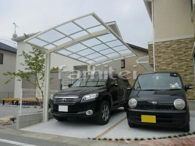 カーポート LIXILリクシル カーブポートシグマ3 TOSTEMトステム 1台用(単棟) R型アール屋根