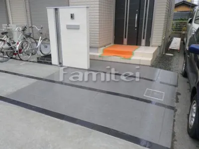 玄関アプローチ タイル貼り INAXイナックス アルベルゴ サンベネゼ300角 LIXILリクシル