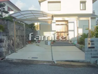 カーポート LIXILリクシル マルチスクエア 両支持タイプ TOSTEMトステム 1台用(単棟) R型アール屋根