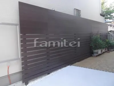 目隠しフェンス塀 木製調アルミ平板 ナチュラルウッド プランパーツ 角材