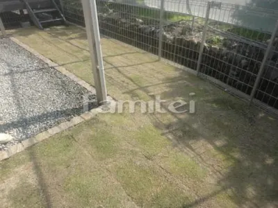 お庭 芝生貼り 姫高麗芝