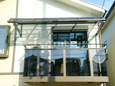 柱なしベランダ屋根 LIXILリクシル サンクテラス屋根2(スピーネ) TOEXトエックス 2階用 R型アール屋根 物干し