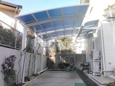 カーポート YKKAP レイナポートグラン 縦1.5台用(1台+延長 縦連棟) R型アール屋根