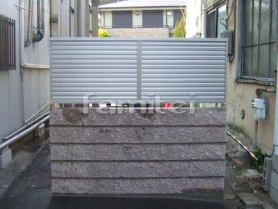 目隠しフェンス塀 LIXILリクシル プリレオR9型(プレスタ8型) TOEXトエックス 化粧ブロック ユニソン シャモティ