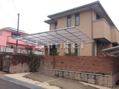 カーポート YKKAP エフルージュグラン 1台用(単棟) F型フラット屋根