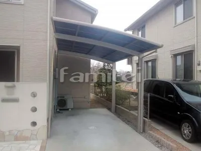 カーポート YKKAP レイナポートグラン 1台用(単棟) R型アール屋根