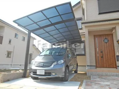 カーポート LIXILリクシル カーブポートシグマ3 TOSTEMトステム 1台用(単棟) R型アール屋根