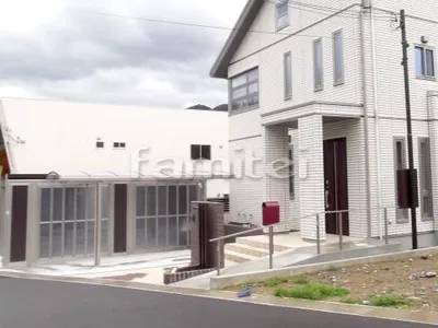 新築モダン オープン外構