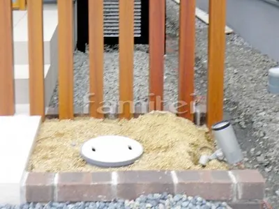 アンティークレンガ花壇 門柱灯エントランス照明 TAKASHOタカショー シンプルスポットライト1型 モジュールタイプ