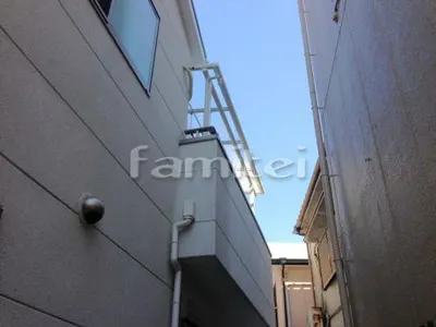 ベランダ屋根 レギュラーテラス屋根 2階用 R型アール屋根 物干し