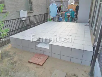 タイルデッキ INAXイナックス コンテ300角 CNT-5 LIXILリクシル 階段ステップ1段