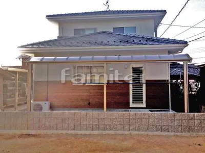 雨除け屋根 レギュラーテラス屋根 1階用 R型アール屋根
