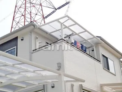 ベランダ屋根 フラットテラス屋根 2階用 F型