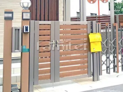 玄関門扉 LIXILリクシル セレビューRP3型 04・08-12 親子両開き 新日軽