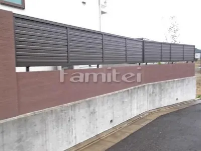 目隠しフェンス塀 LIXILリクシル セレビューR5型 新日軽 塗り壁 四国化成 パレットHG塗装