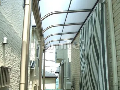 雨除け屋根 レギュラーテラス屋根 1階用 R型アール屋根