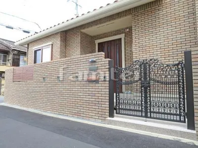 玄関まわり 門柱 照明 門扉