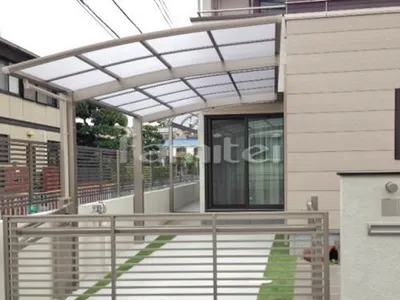 駐車場屋根 プライスポート 1台用(単棟) R型アール屋根