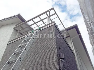 ベランダ屋根 フラットテラス屋根 2階用 F型