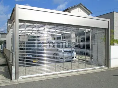 電動車庫シャッターゲート LIXILリクシル ワイドシャッターS Fタイプ アルミパイプ 横2台用 TOEXトエックス