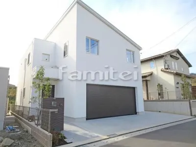 新築モダン オープン外構